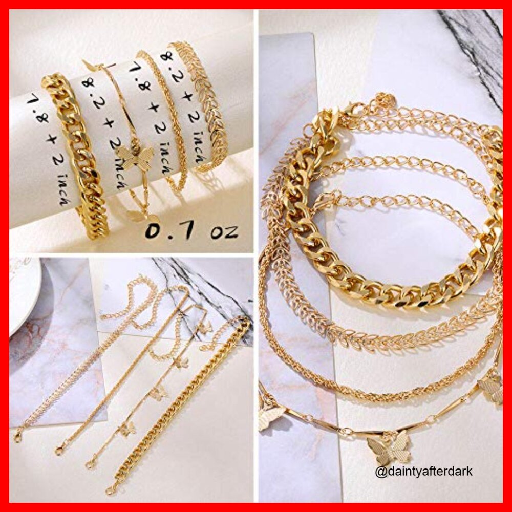 14k Gold Plated Adjustable Stackable Cuff Bracele… - image 2